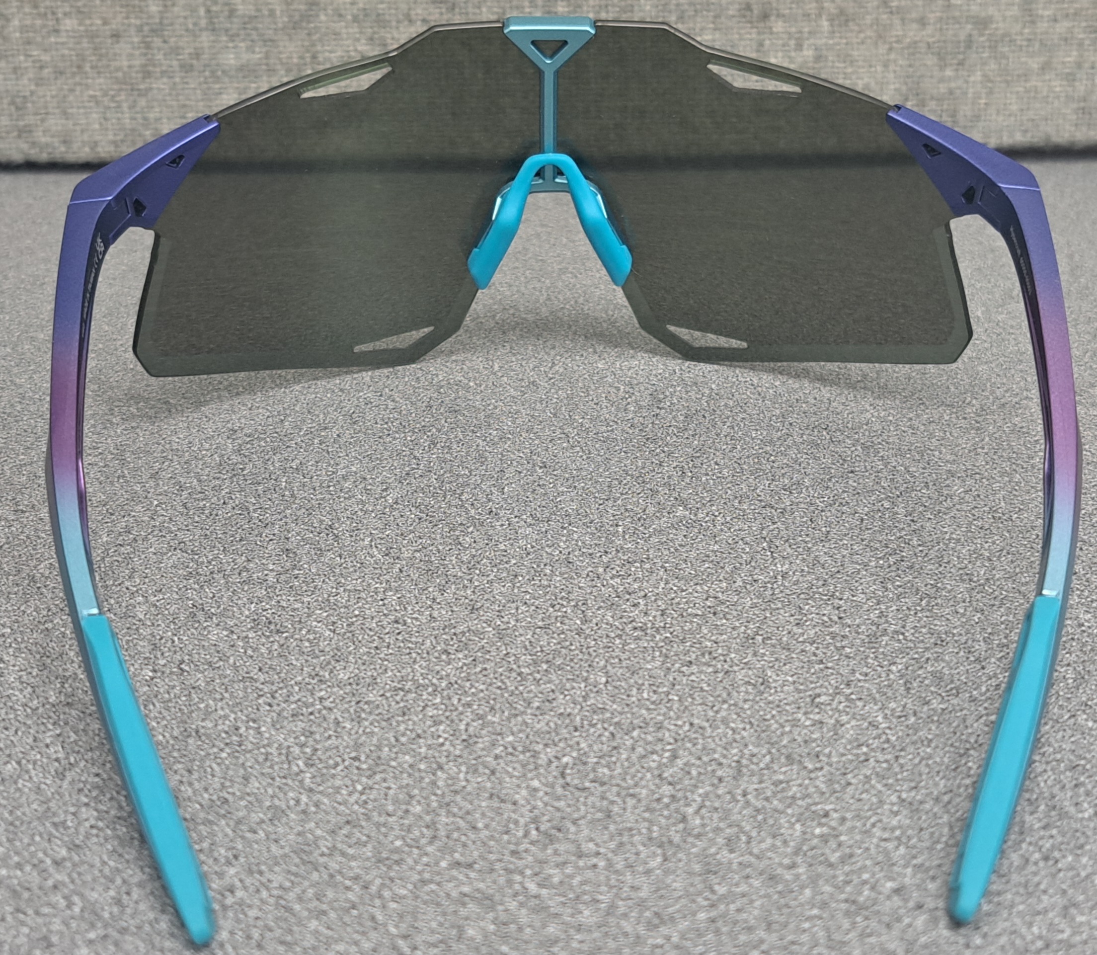 100% HYPERCRAFT ポリッシュドブルー SPEEDCRAFT - Matte White - HiPER Blue Multilayer Mirror Lens