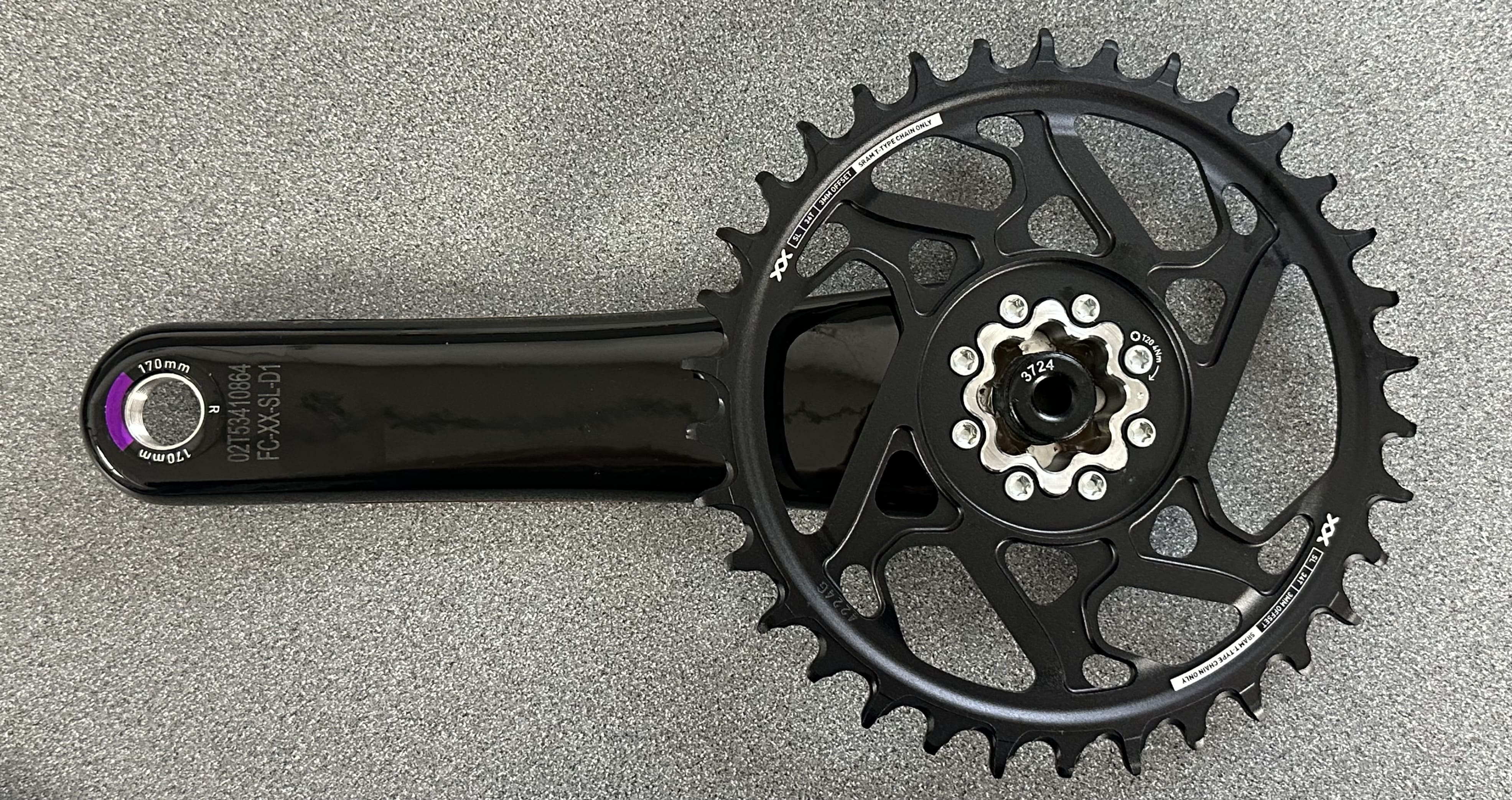 SRAM XX SL Eagle T-Type DM DUB Wide Boost Crankset - 170mm, 34T