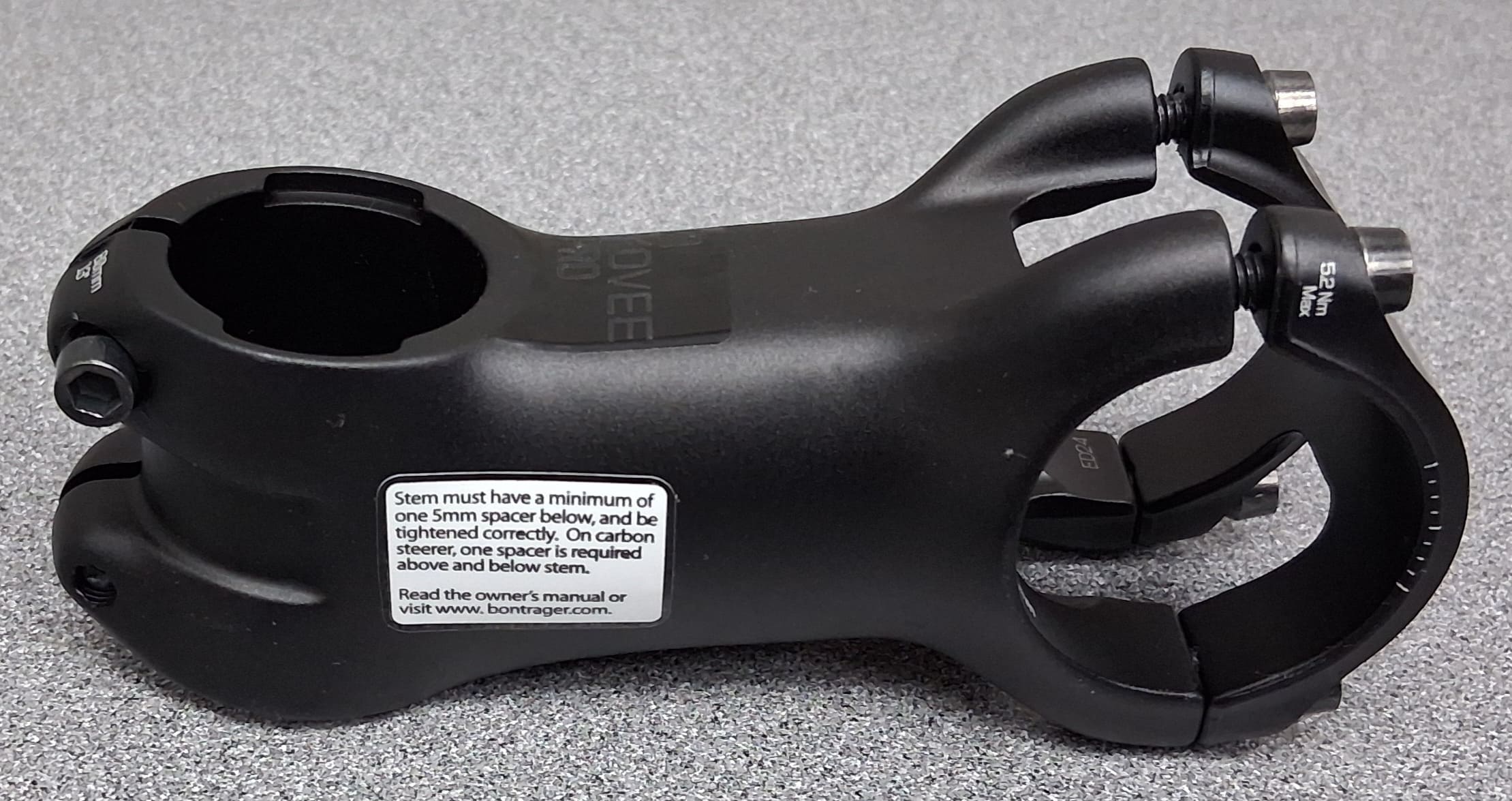 Bontrager Kovee Pro 35 Blendr Stem - 13 deg. x 80mm, Black *OE* | eBay