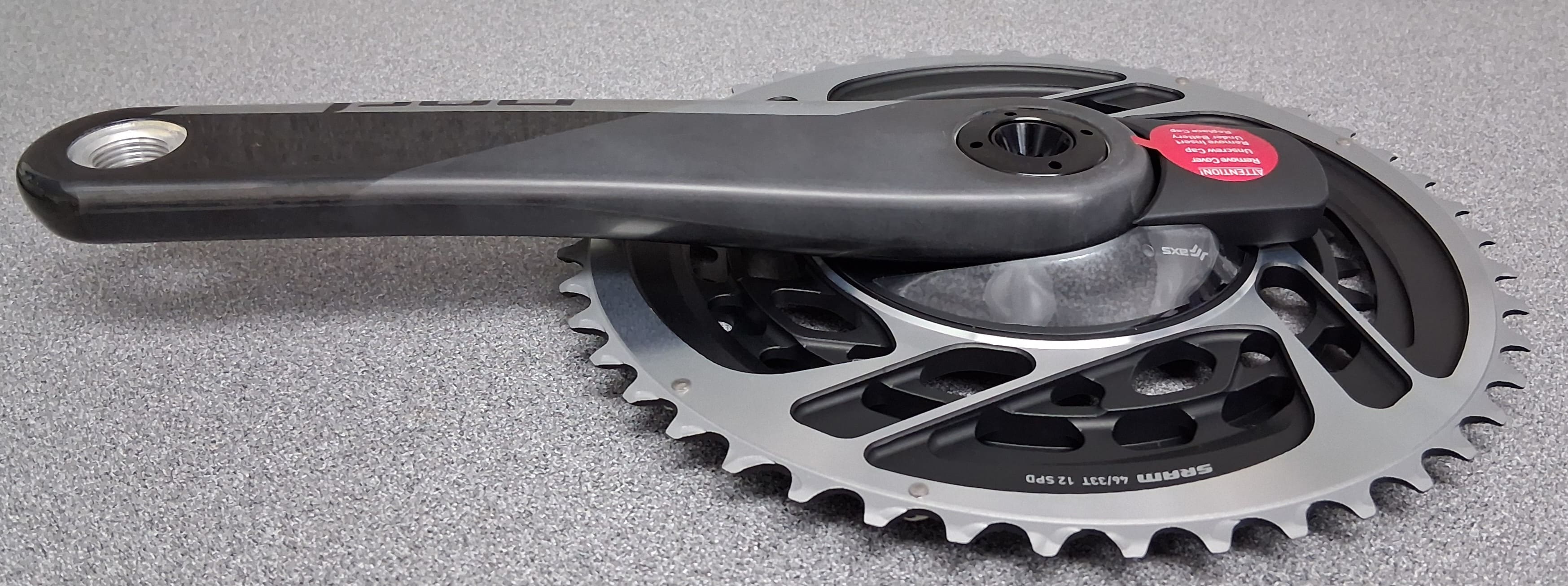 Sram RED D1 パワーメーター・クランク 170mm 46/33t SRAM Red AXS D1 Quarq 46/33t 12-Speed 8-Bolt Power Meter Chainring