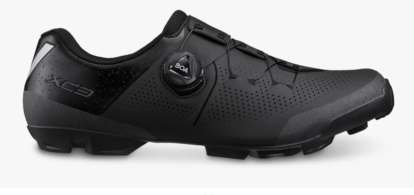 Shimano SH-XC302E Wide Mountain Biking Shoes - Black, Size Options