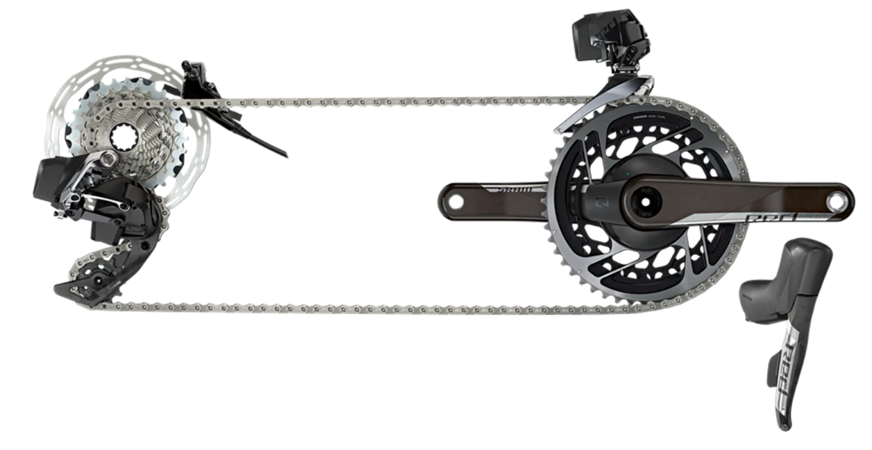 SRAM RED AXS D1 2x12 Power-Meter Groupset 175mm 48/35t 10-33t | eBay