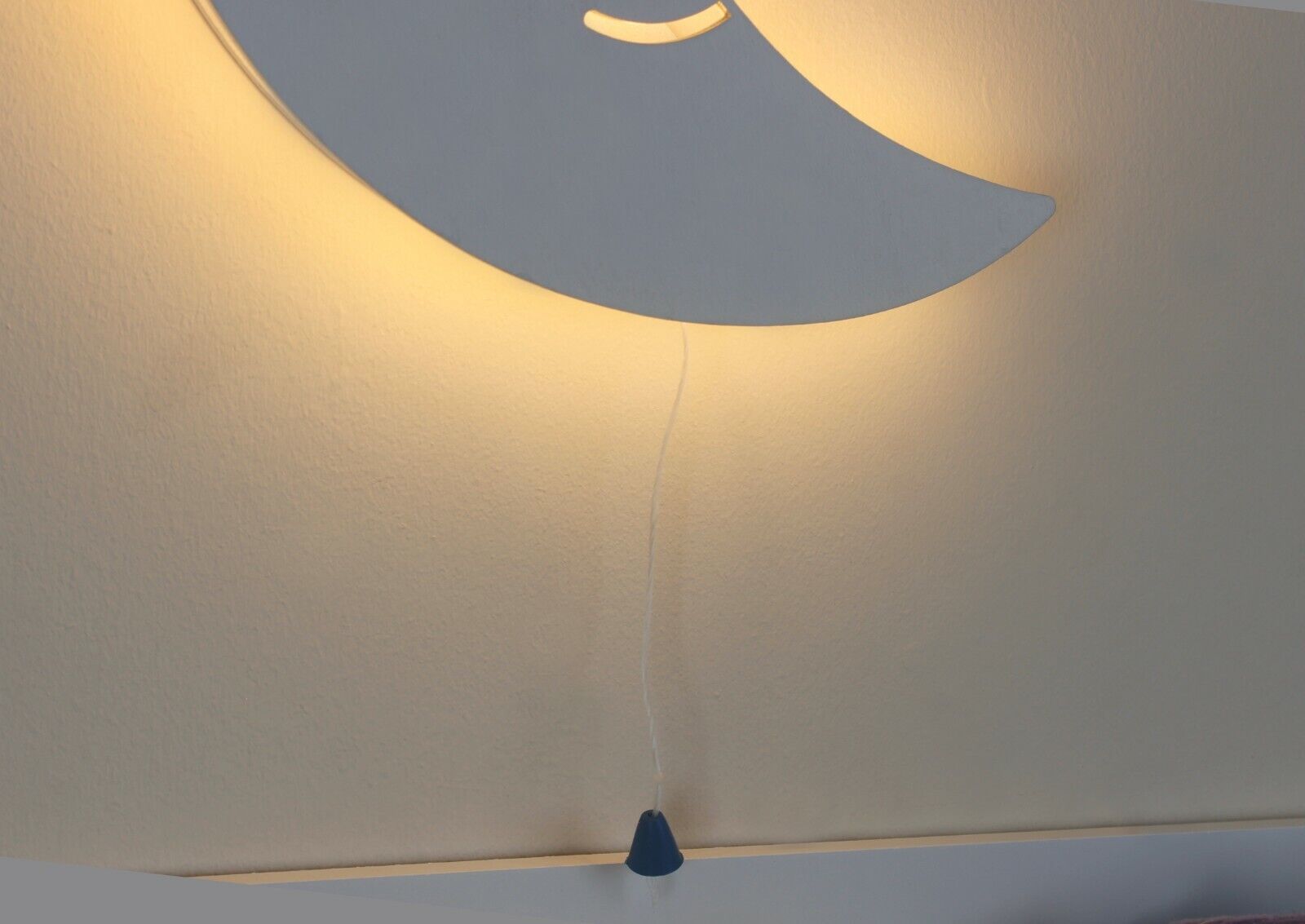Kid's Night Light Lamp Balloon Moon Cloud Pink Blue Nursery Wooden Decor Home - Picture 35 of 45