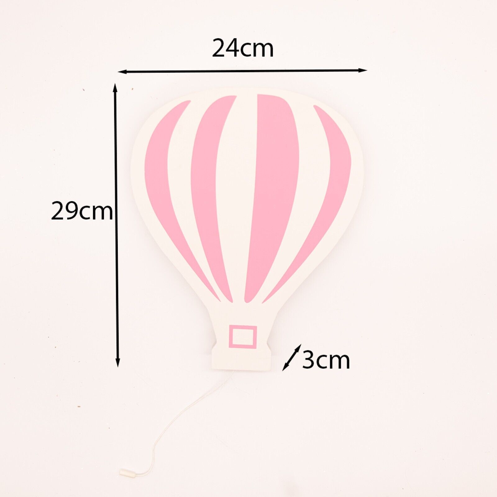 Kid's Night Light Lamp Balloon Moon Cloud Pink Blue Nursery Wooden Decor Home - Picture 45 of 45