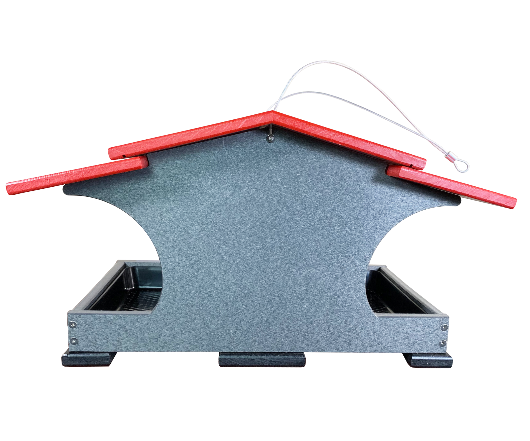 JCS Wildlife Large Poly Hopper Bird Feeder - Mounting Pole Bundles Available! - Picture 24 of 48