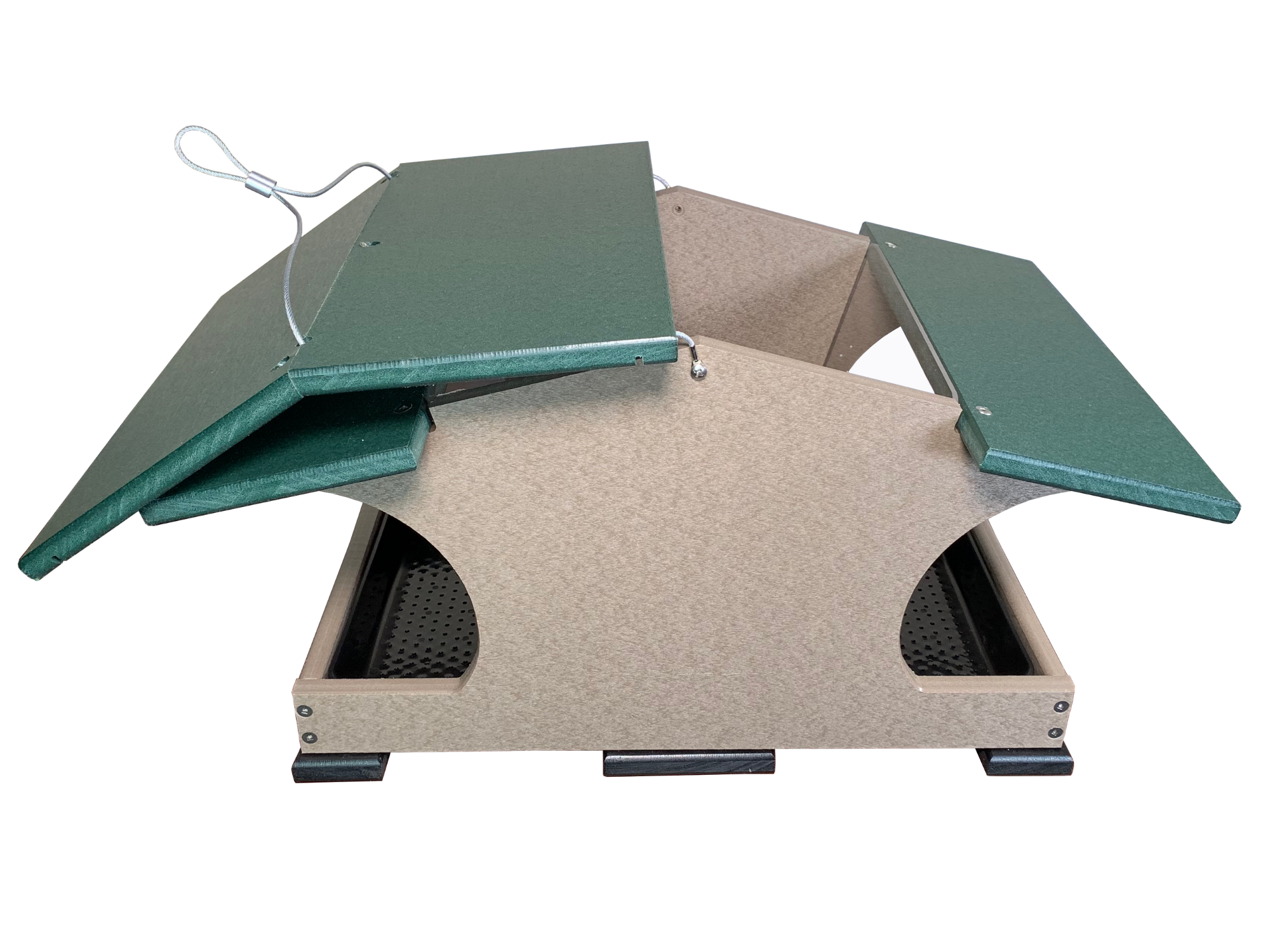 JCS Wildlife Large Poly Hopper Bird Feeder - Mounting Pole Bundles Available! - Picture 45 of 48