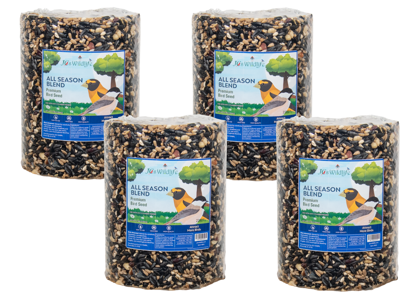 JCS Wildlife All Season Blend Premium Bird Seed Large Cylinder, 4.5 lb - Bild 17 von 28