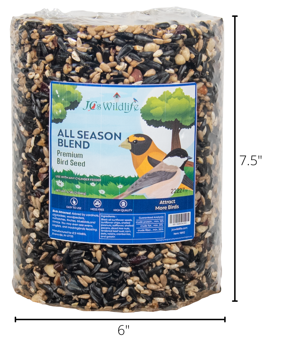 JCS Wildlife All Season Blend Premium Bird Seed Large Cylinder, 4.5 lb - Bild 9 von 28