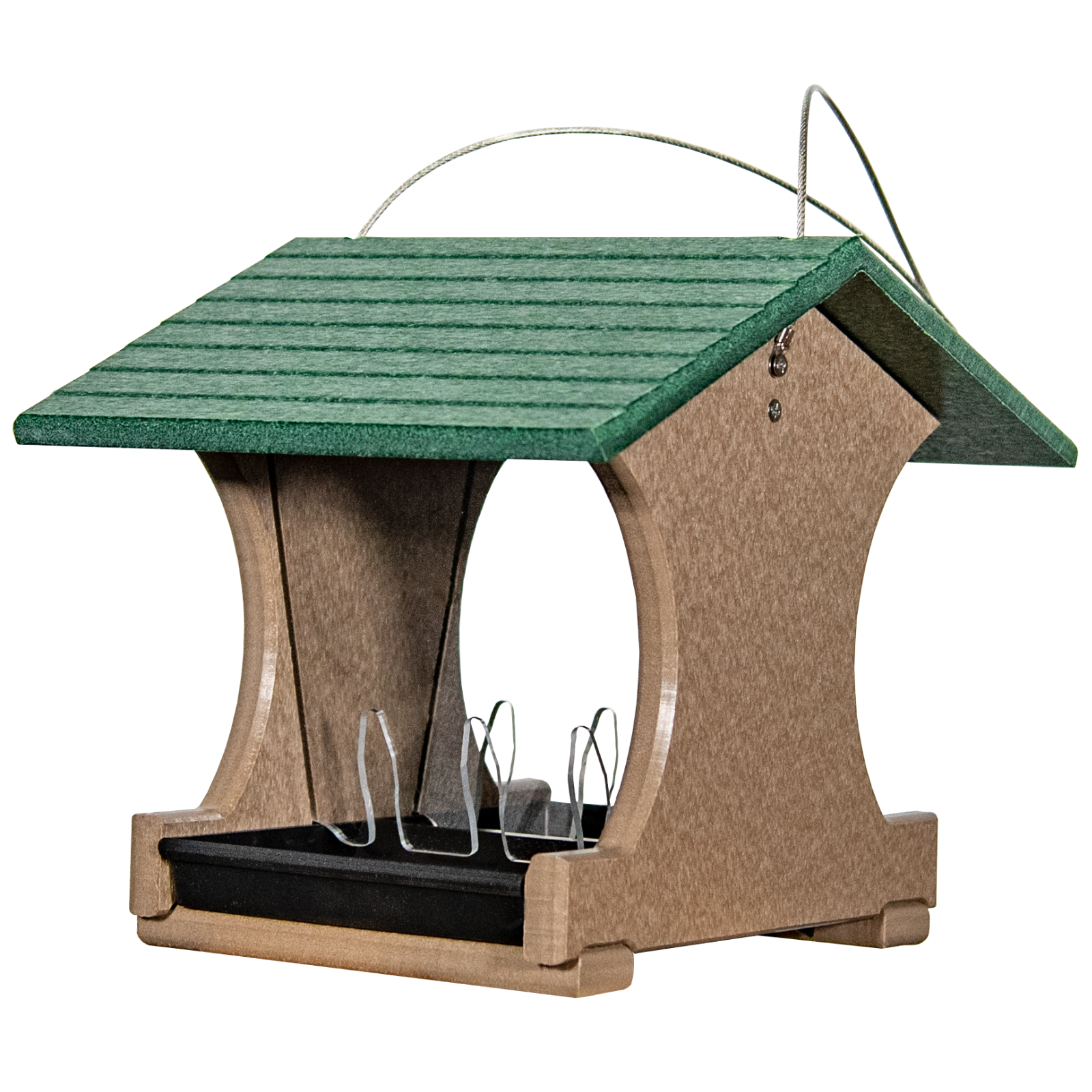 JCs Wildlife Small Hopper Bird Feeder (Pink and Gray w/Breast Cancer Ribbon) - Picture 21 of 29