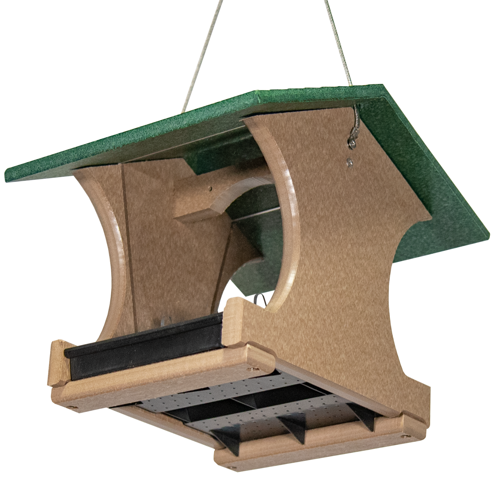 JCs Wildlife Small Hopper Bird Feeder (Pink and Gray w/Breast Cancer Ribbon) - Picture 26 of 29