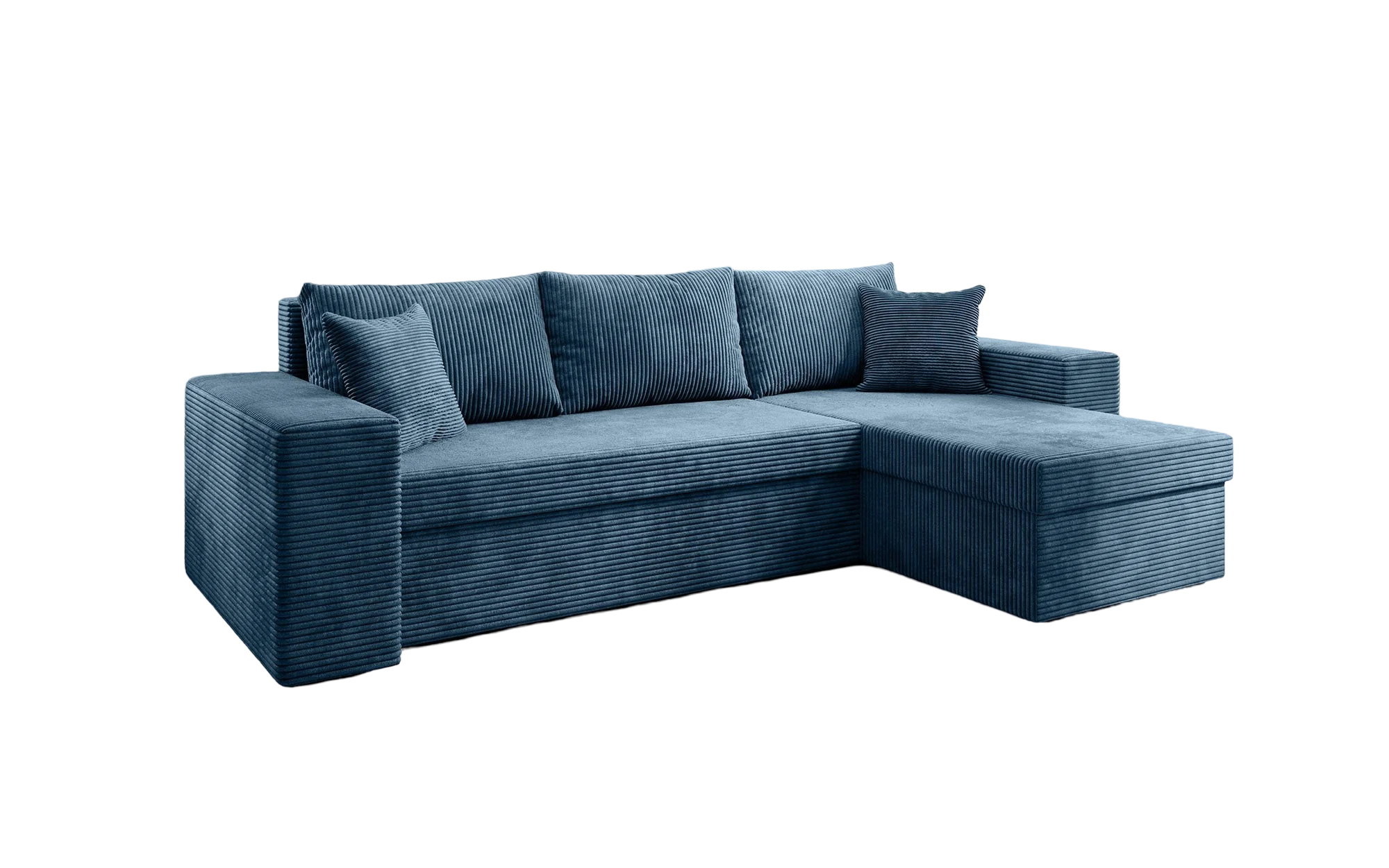 Sofa Palermo Cord Stauraum Schlaffunktion Couch Ecksofa Klappsofa Schlafsofa - Bild 7 von 18