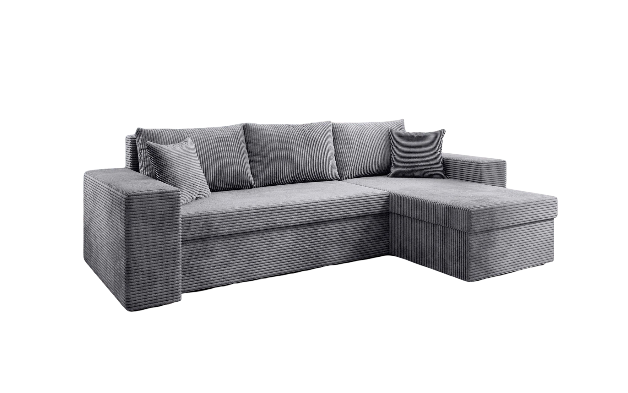 Sofa Palermo Cord Stauraum Schlaffunktion Couch Ecksofa Klappsofa Schlafsofa - Bild 13 von 18