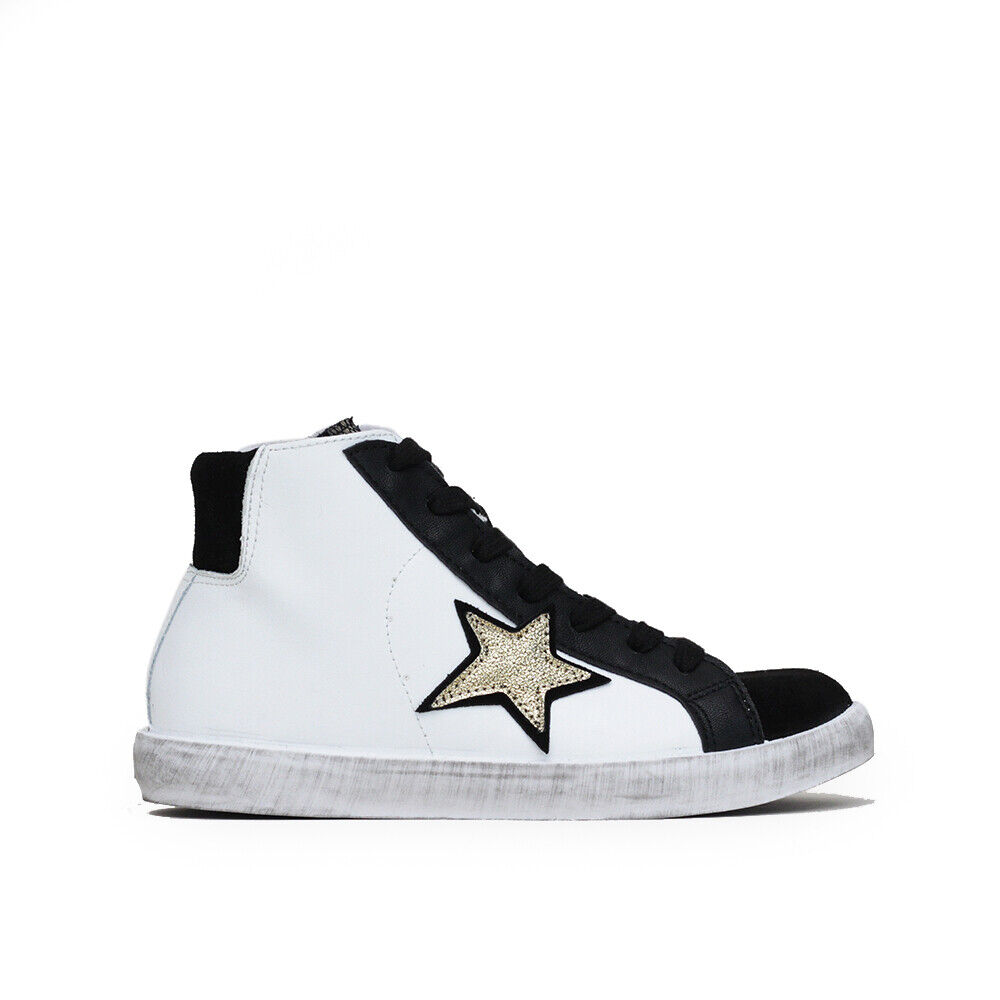 Кроссовки Scarpe D-RED 103-CP03 Donna alta con tomaia в pelle bianca,сделанные в Италии