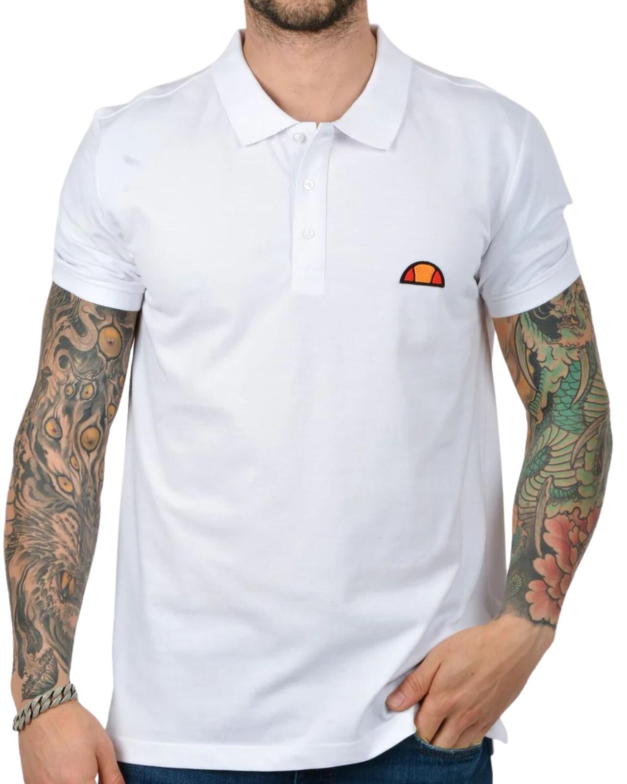 Поло Ellesse EHM211S23 Uomo белого цвета внутреннее 9590₽