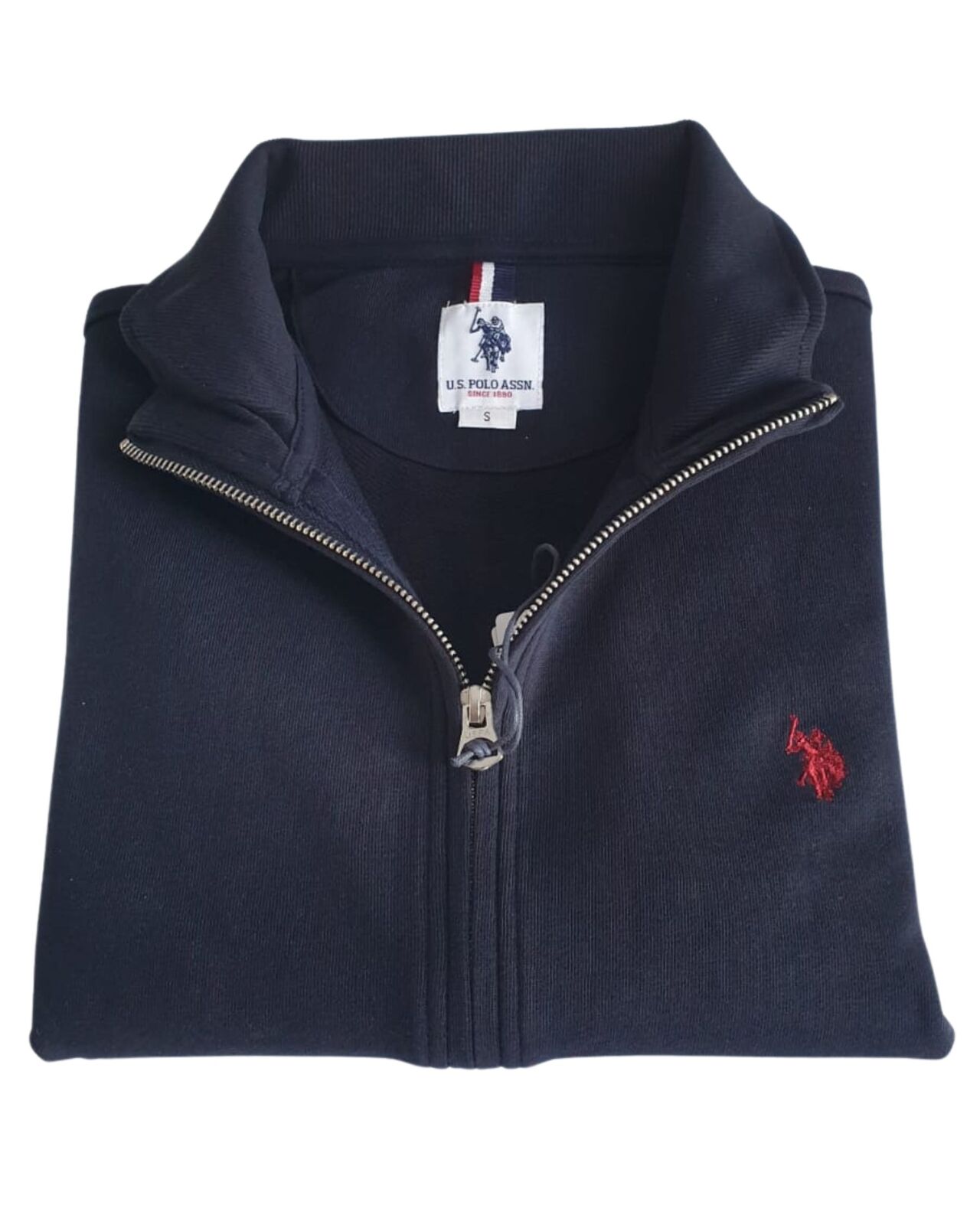 АМЕРИКАНСКОЕ ПОЛО Felpa ASSN ГРЕГ Уомо с ЛОГОТИПОМ cotone на молнии синего цвета 29990₽