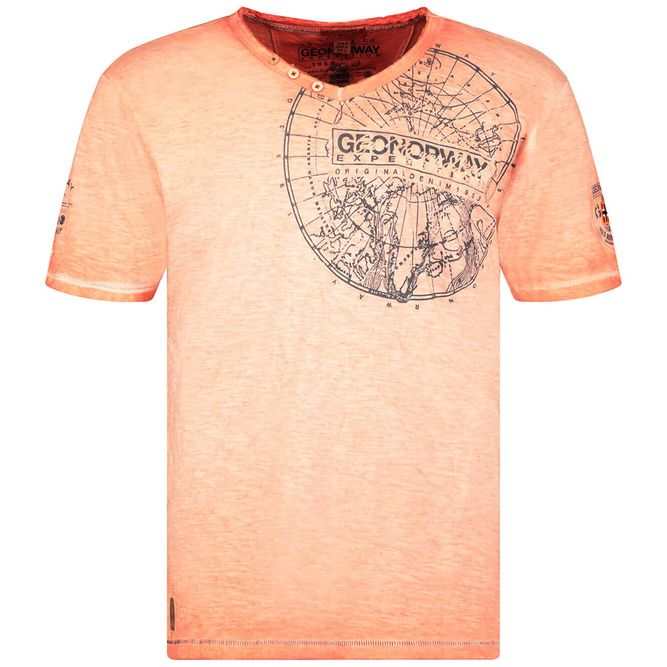 Футболка JIMPERABLE Geographic Norway Uomo из 100% хлопка maglia manica corta shir