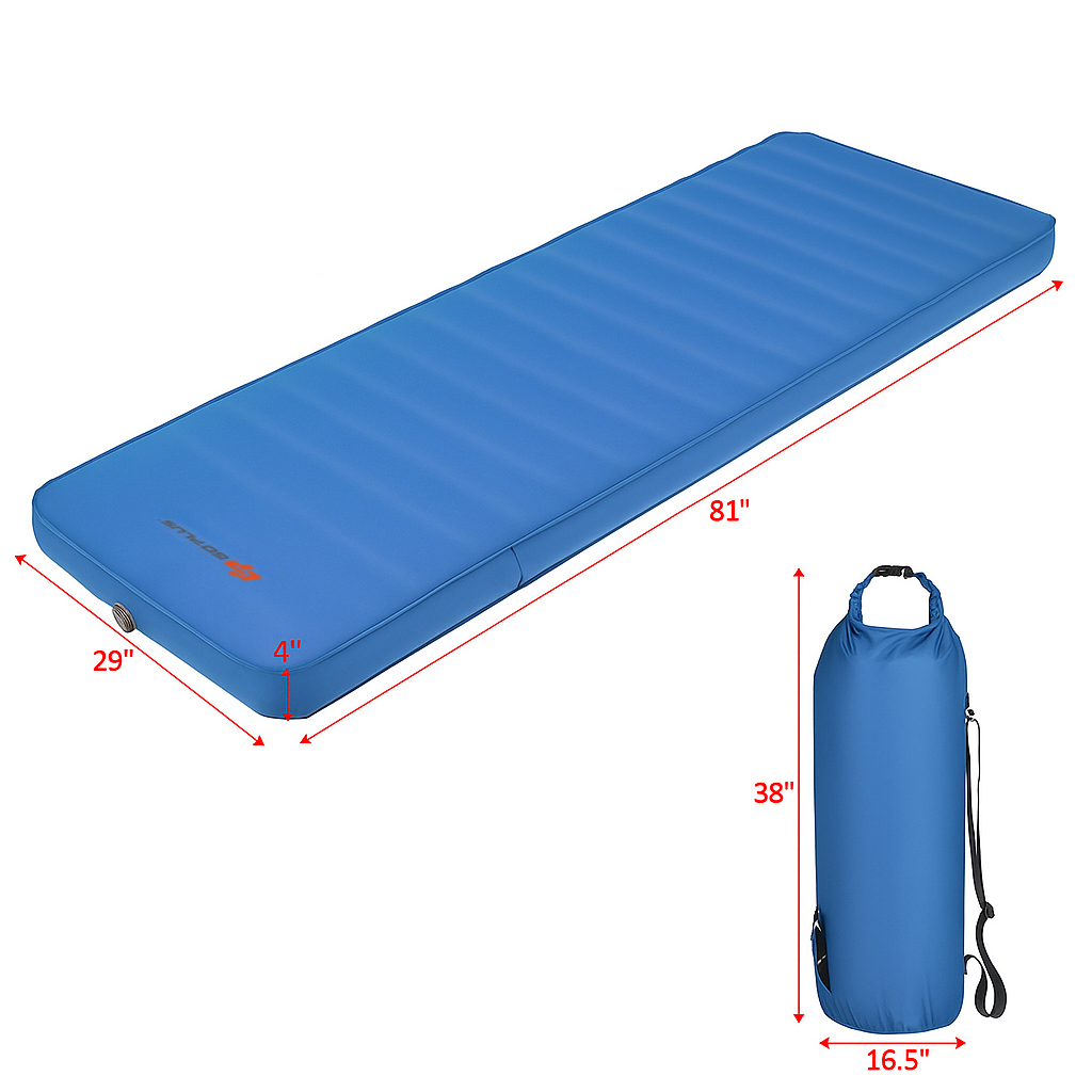 Colchón exterior plegable Hivvago con sistema autoinflable - Imagen 6 de 6