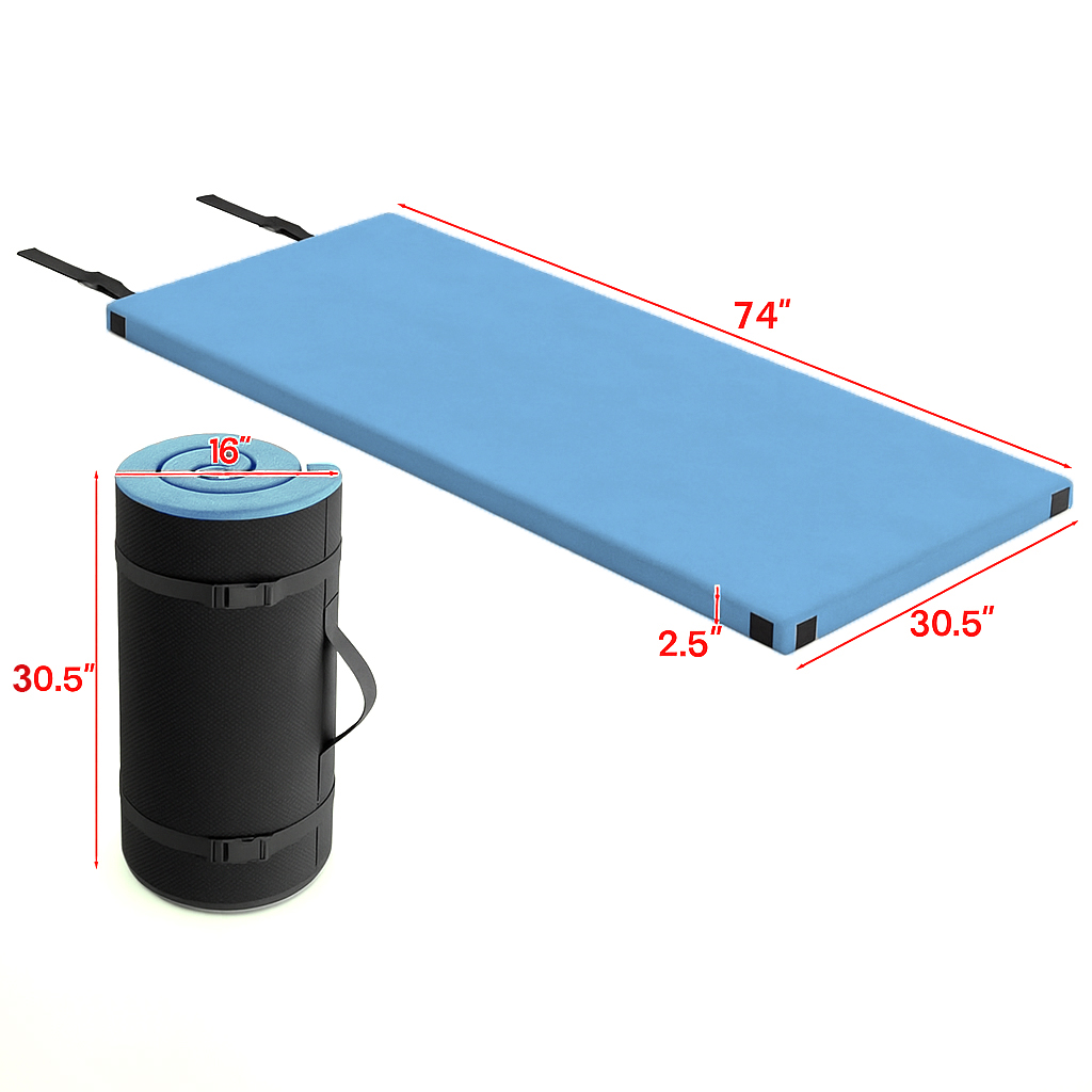 Almohadilla de camping portátil Hivvago con espuma firme y base antideslizante - Imagen 6 de 6