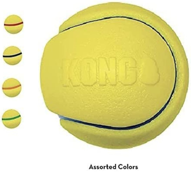 KONG Squeezz Tennis Ball Assorted Colors Medium 1 count