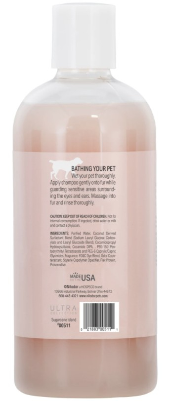 Nilodor Ultra Collection Odor Control and Deshedding Shampoo Sugarcane Island