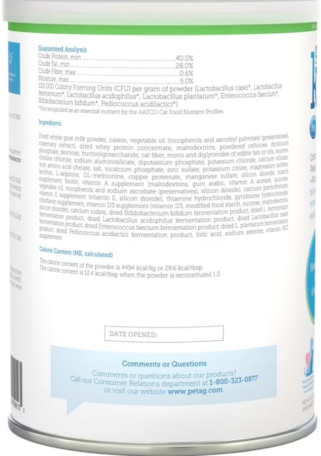 PetAg Goat's Milk KMR Kitten Milk Replacer Powder 12 ozPA