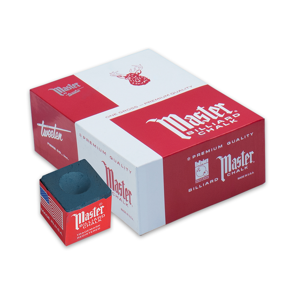Master CHM144 Pool Cue Chalk Box of 144