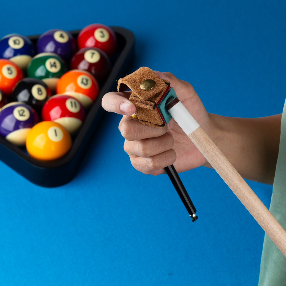 Leather Euro QCECH Pool Cue Chalker