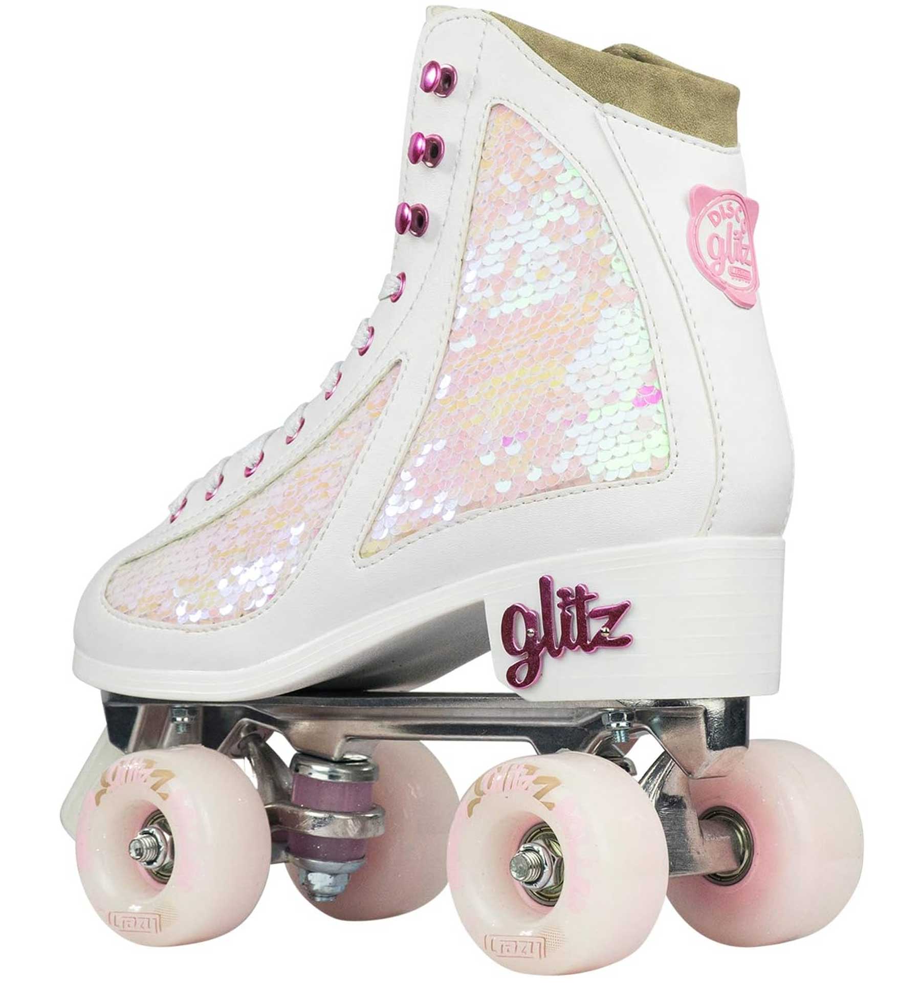 Crazy Skates GLITZ Quad Rollerskates for Girls Women Ladies Sequin Roller Size - Picture 23 of 39