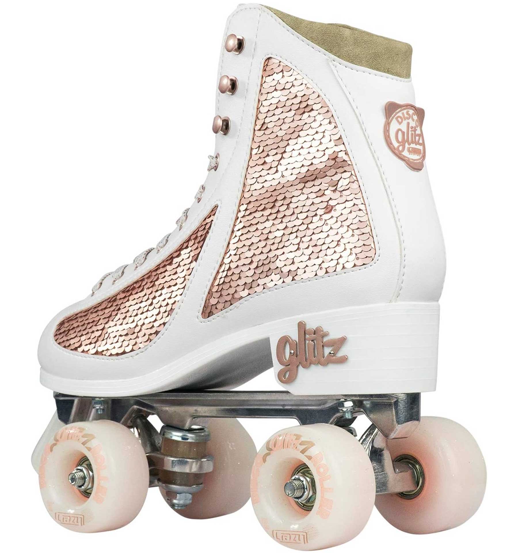 Crazy Skates GLITZ Quad Rollerskates for Girls Women Ladies Sequin Roller Size - Picture 32 of 39