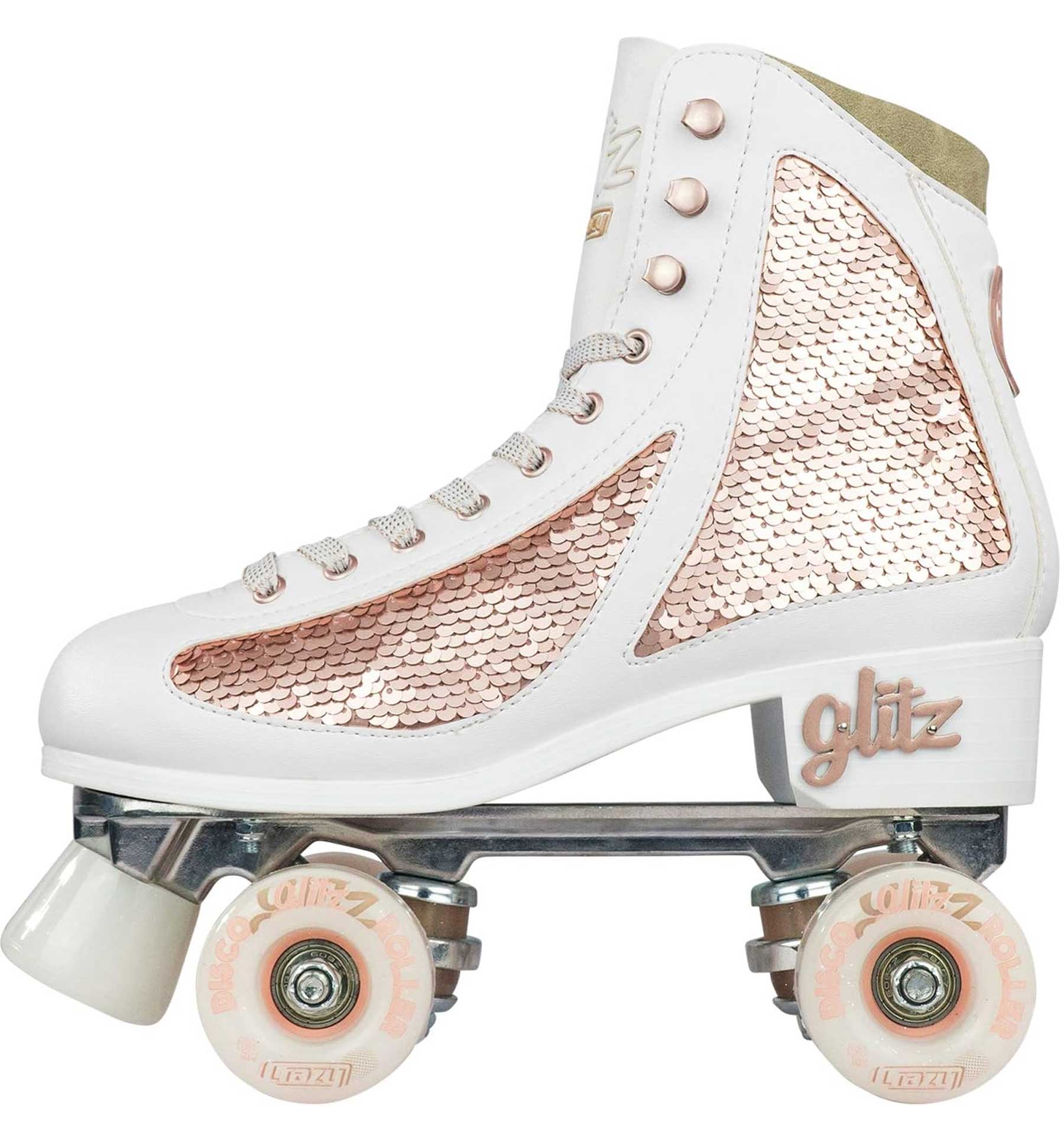 Crazy Skates GLITZ Quad Rollerskates for Girls Women Ladies Sequin Roller Size - Picture 33 of 39