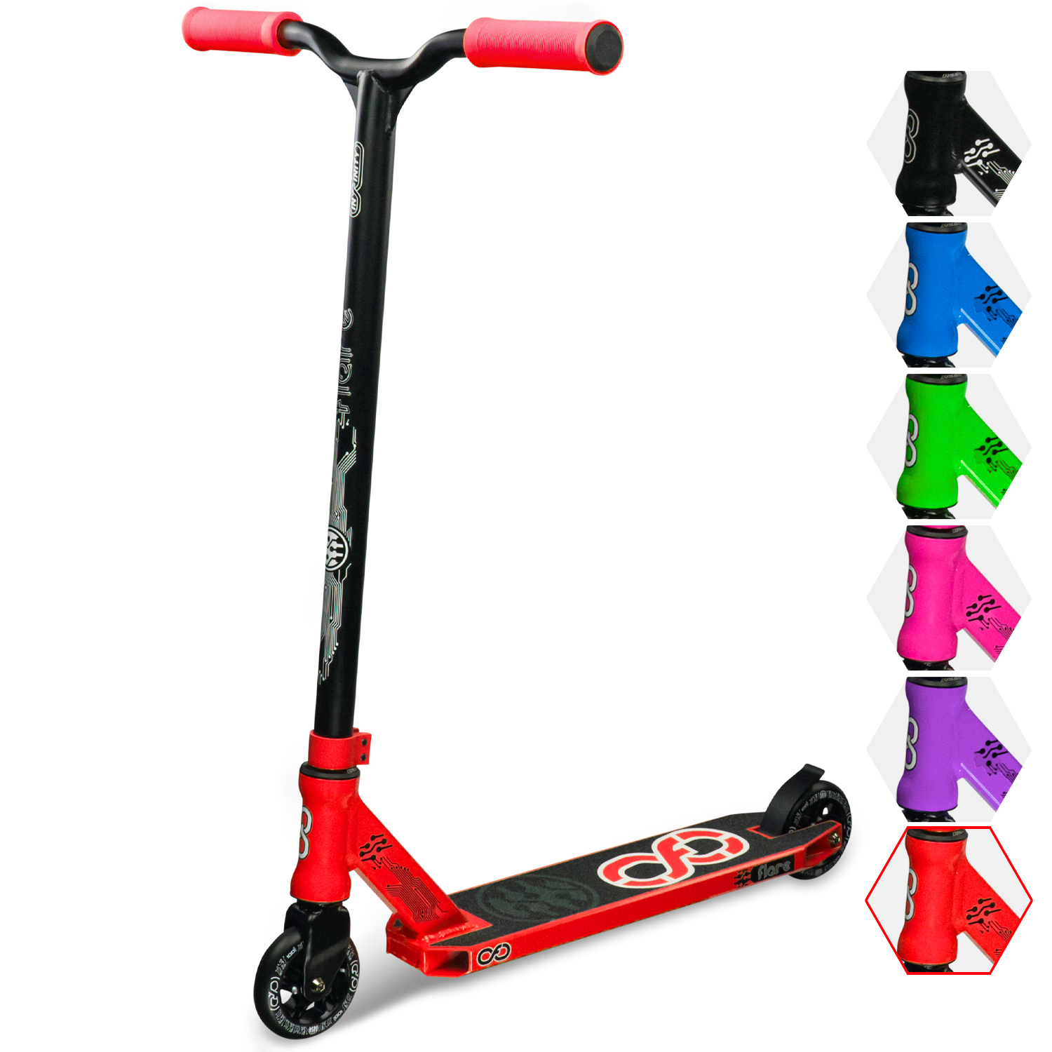 infinity FLARE Stunt Park Pro Scooter in 6 Colours | Kids Adult Kick Push Trick - Picture 43 of 43