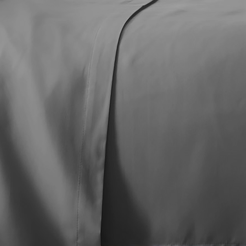 Plazatex Luxurious Ultra Soft 100% Cotton Solid Color Sheet Set Silver Gray - 第 9/20 張圖片