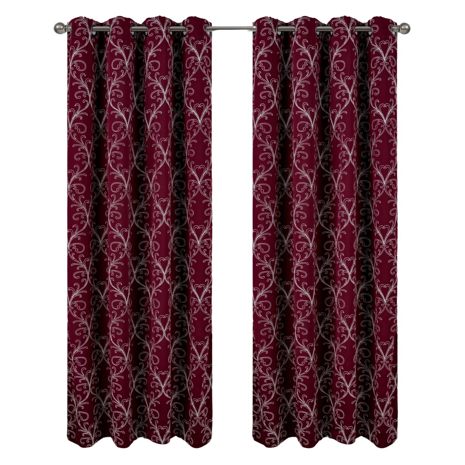RT Designer Collection Kimber bestickter Verdunkelungseinsatz burgund - Bild 8 von 15