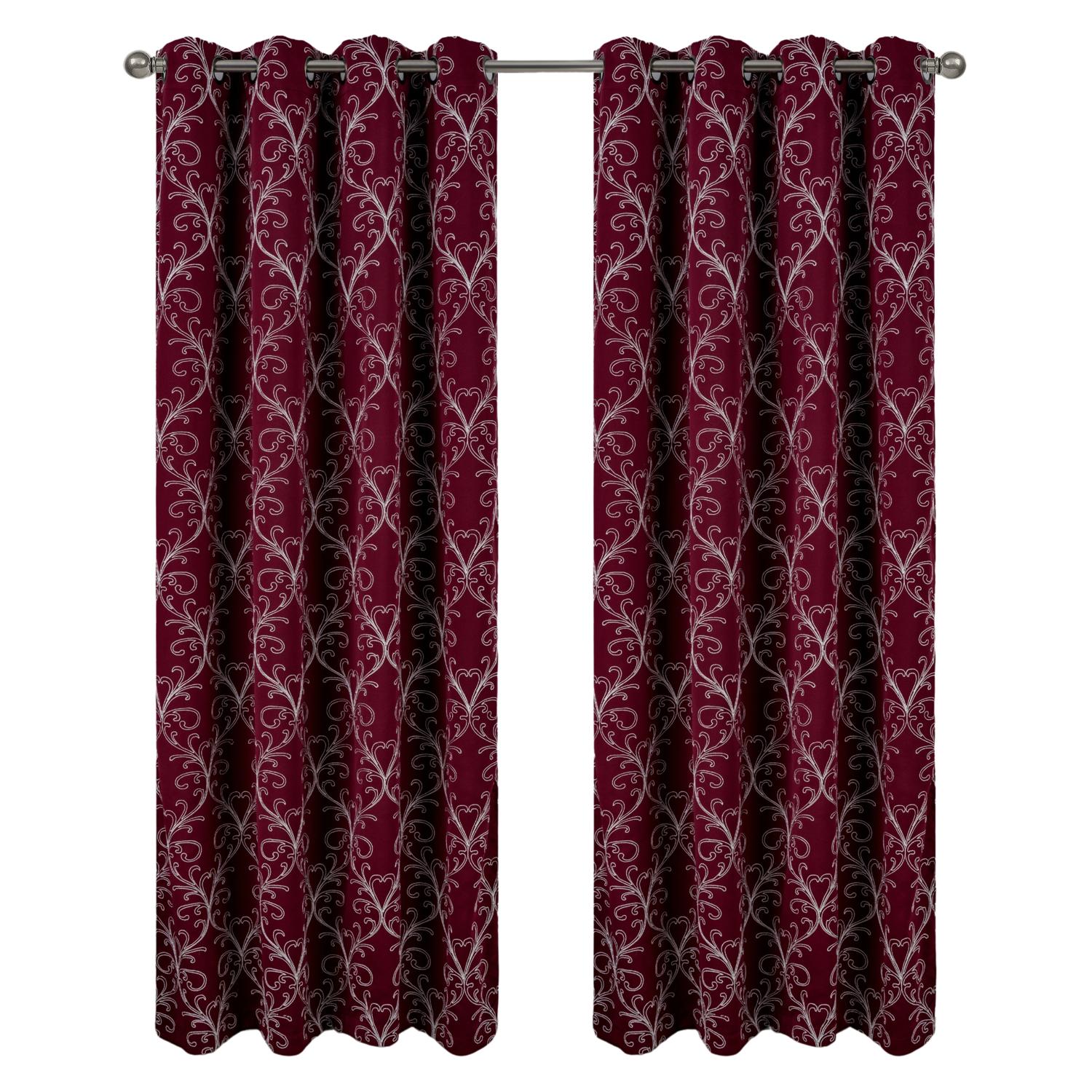 RT Designer Collection Kimber bestickter Verdunkelungseinsatz burgund - Bild 9 von 15
