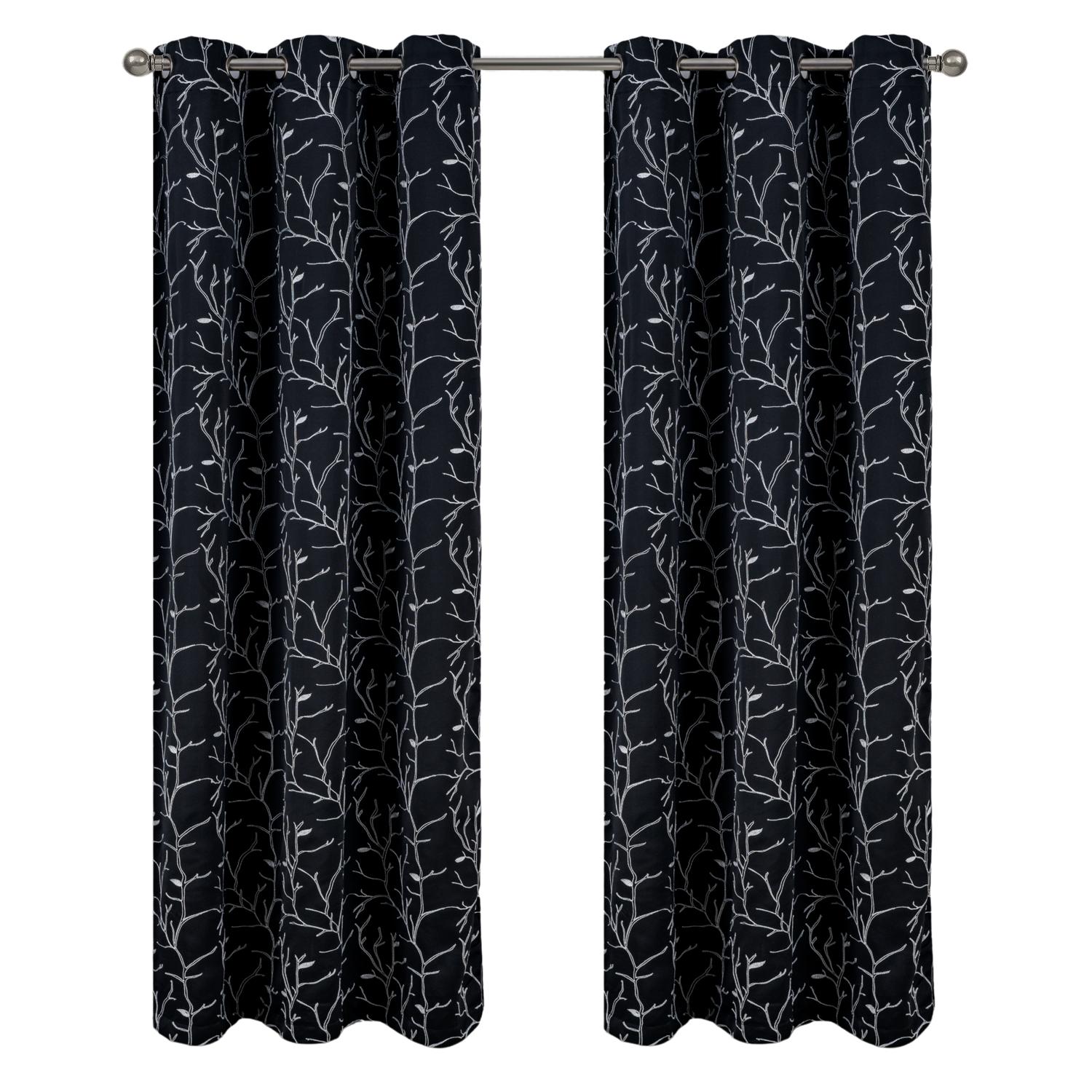 RT Designer Collection Luciana bestickter Verdunkelungseinsatz schwarz - Bild 8 von 15