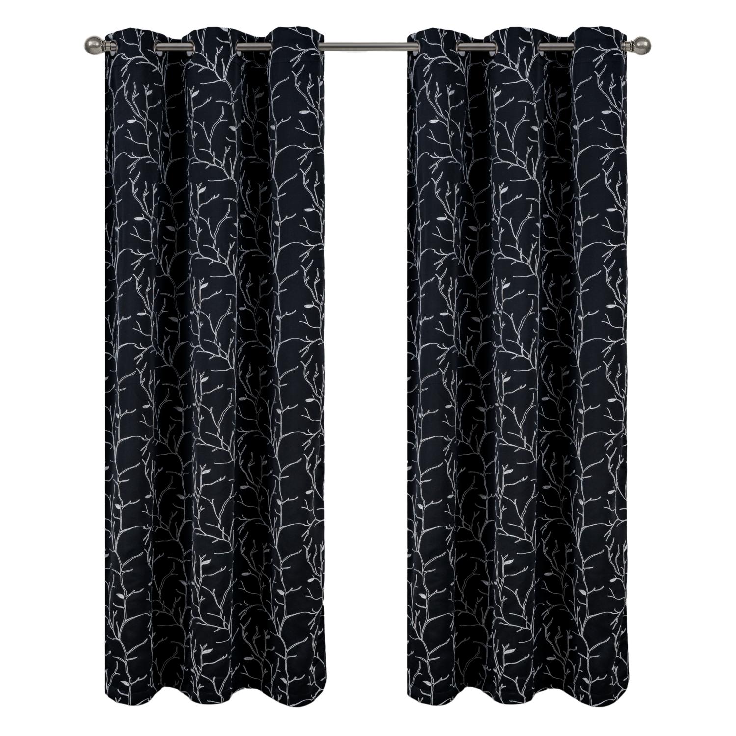 RT Designer Collection Luciana bestickter Verdunkelungseinsatz schwarz - Bild 9 von 15