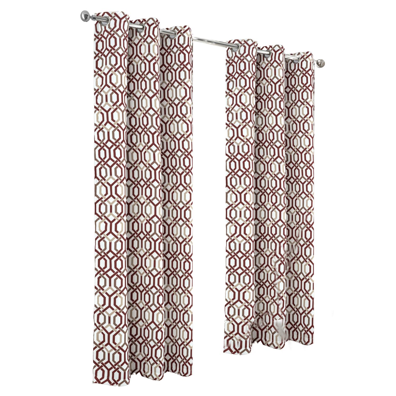 RT Diseñador Colección Rory Estampado Blackout Panel Borgoña - Imagen 8 de 15