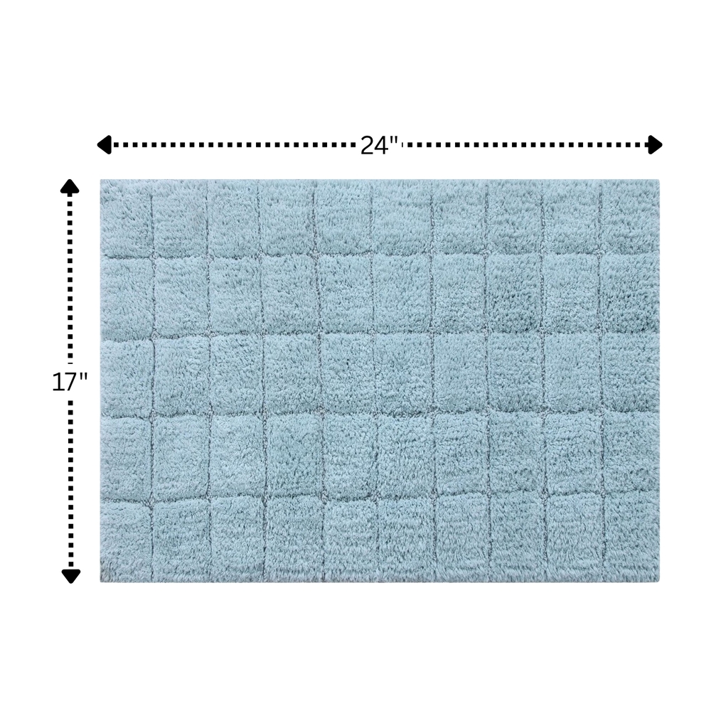Knightsbridge Summer Tile 220 GSF Non Skid Back Bath Rug 17 x 24 - Picture 10 of 28