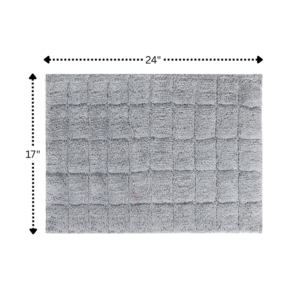 Knightsbridge Summer Tile 220 GSF Non Skid Back Bath Rug 17 x 24 - Picture 22 of 28