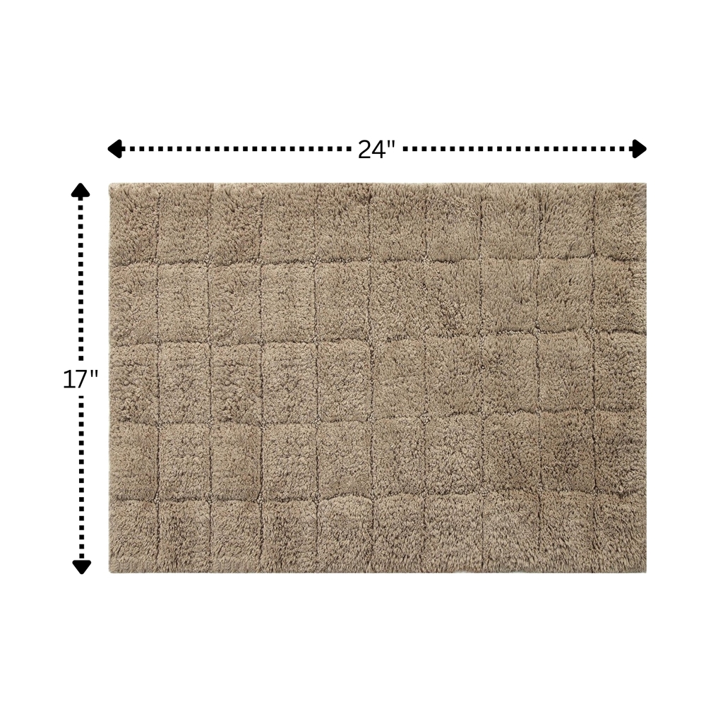 Knightsbridge Summer Tile 220 GSF Non Skid Back Bath Rug 17 x 24 - Picture 26 of 28