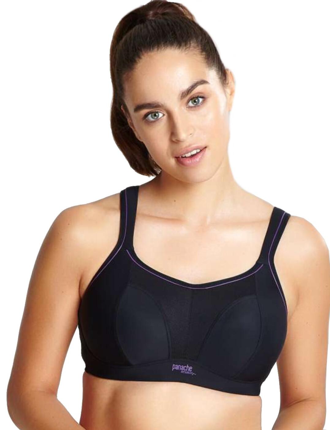 Panache Sports Bra Non Wired High Impact Support Womens Active Sportswear 7341A - Picture 2 of 38
