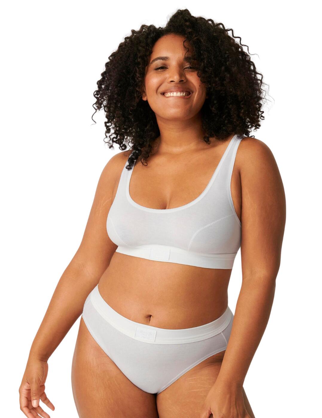 Sloggi Double Comfort Soft Bra Top Womens Bralette Crop Tops 10022574 - Picture 9 of 9