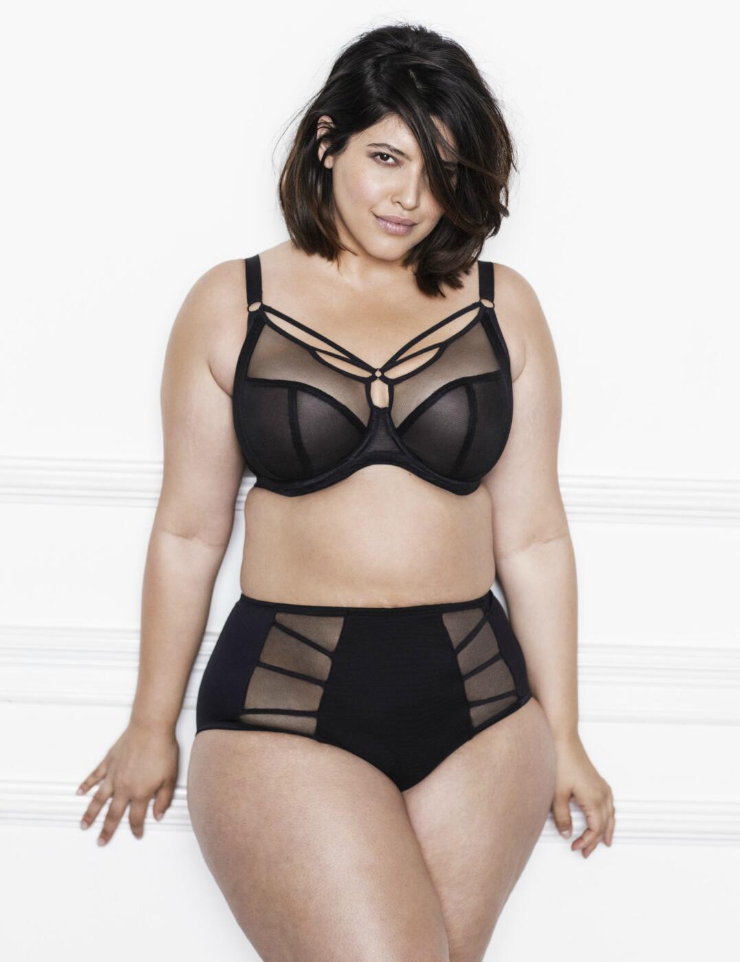 Elomi Sachi Full Deep Brief Black Knickers 4358 New Sexy Elomi Lingerie - Picture 17 of 36