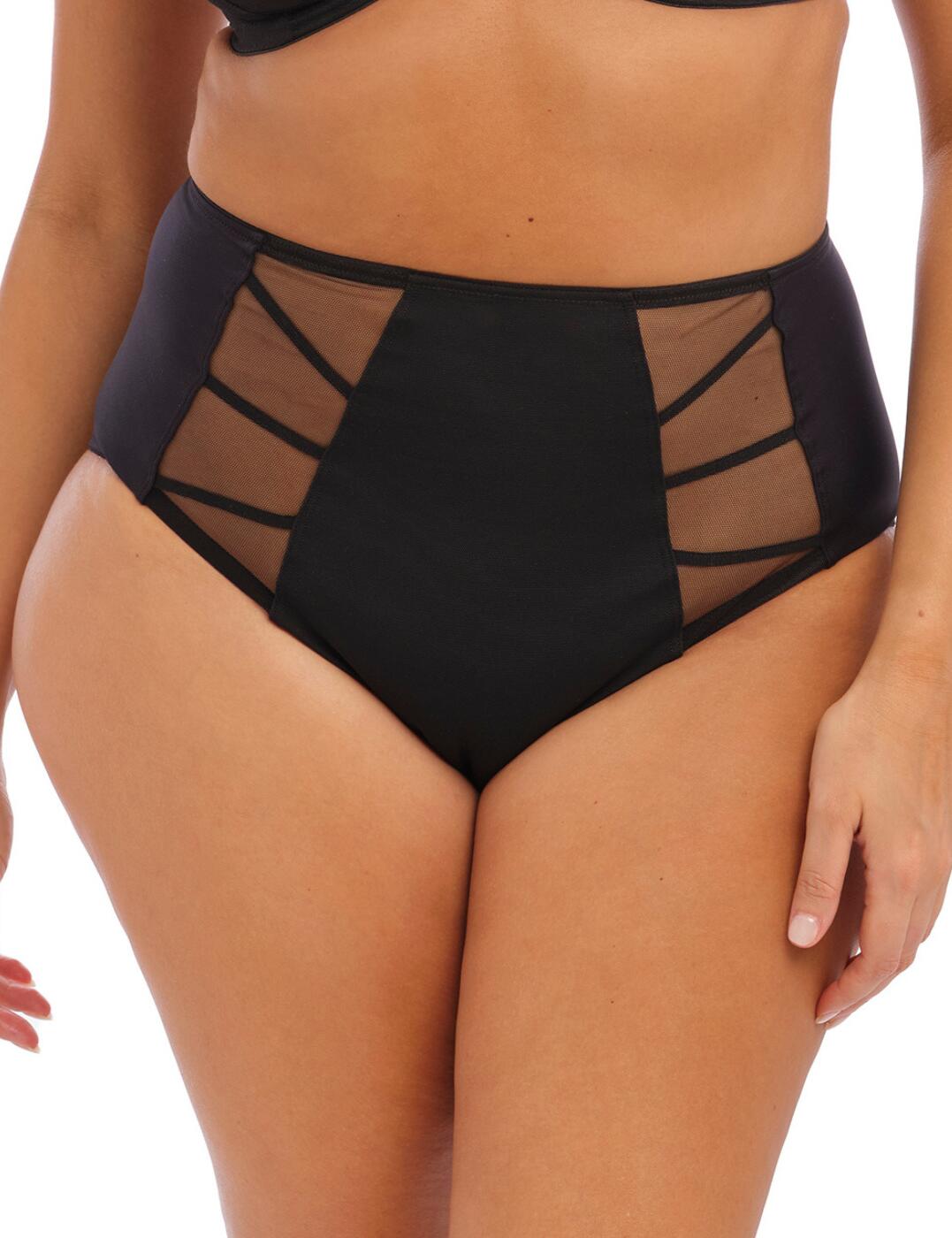 Elomi Sachi Full Deep Brief Black Knickers 4358 New Sexy Elomi Lingerie - Picture 19 of 36