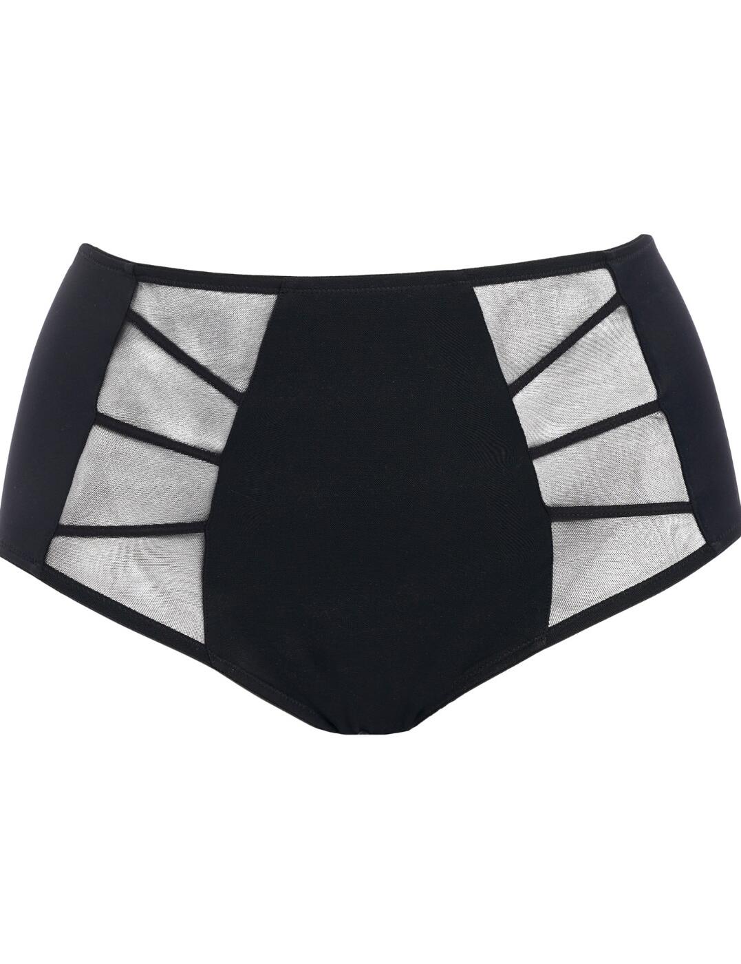 Elomi Sachi Full Deep Brief Black Knickers 4358 New Sexy Elomi Lingerie - Picture 34 of 36
