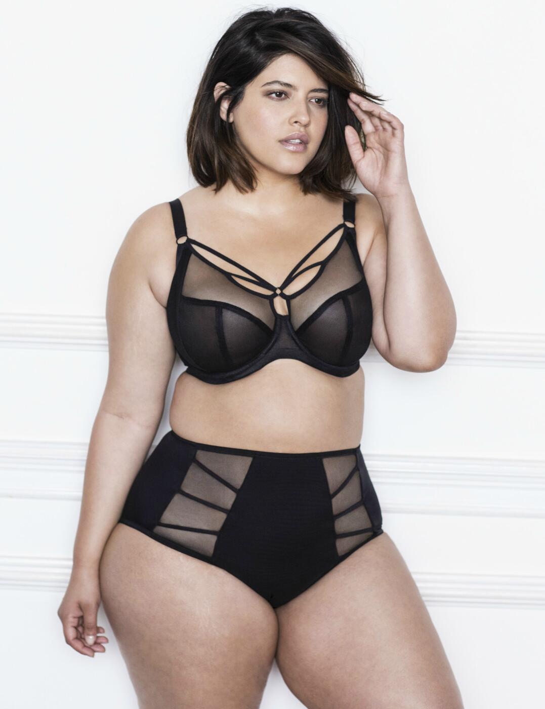 Elomi Sachi Full Deep Brief Black Knickers 4358 New Sexy Elomi Lingerie - Picture 36 of 36