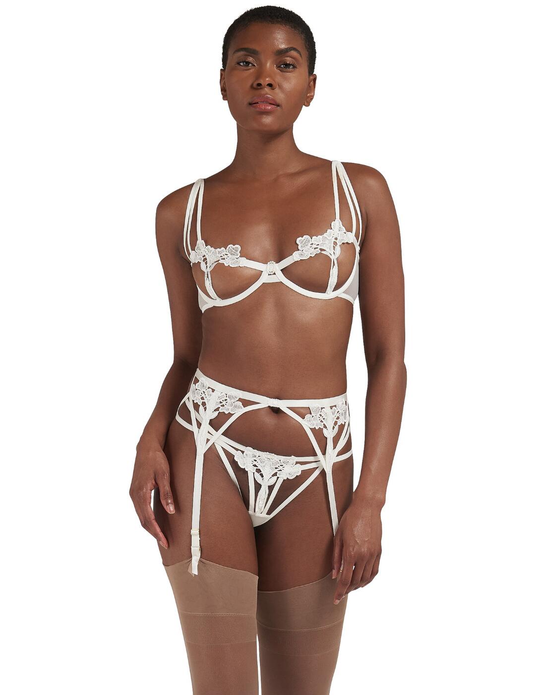 Bluebella Nova Suspender Belt 34803 Sexy Suspenders Womens Lingerie Ivory - Picture 31 of 41