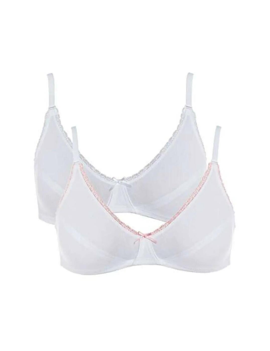 Royce My First Bra Missy Soft Cup Bra 2 Pack 8000 Non-wired 100% Cotton - Picture 10 of 12