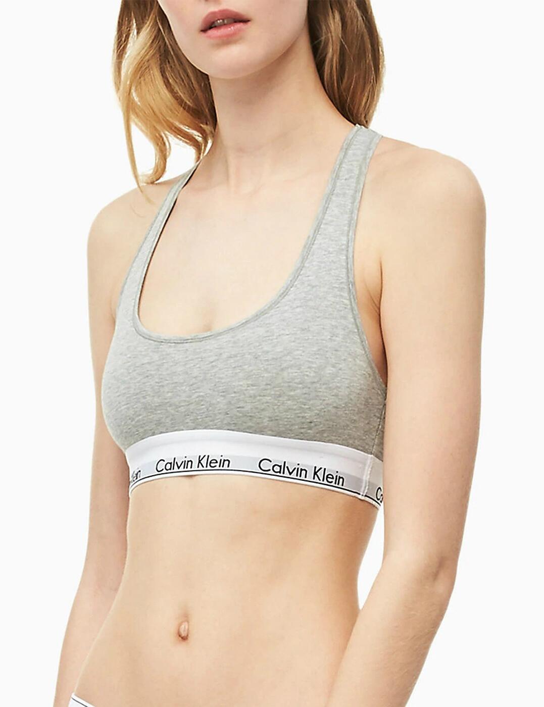Calvin Klein Modern Cotton Bralette Unlined Wireless Racerback Bras 0000F3785E - Picture 9 of 15