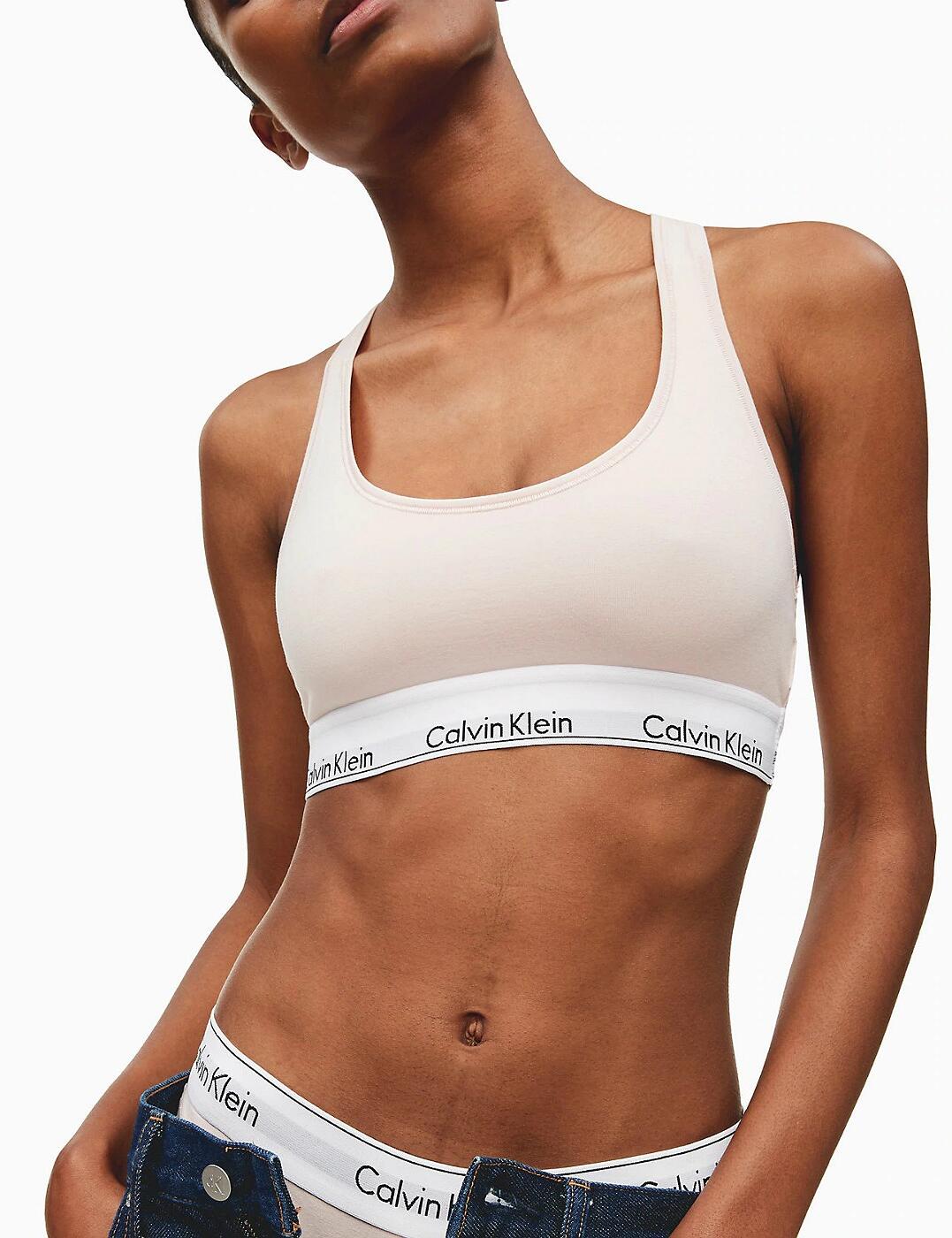 Calvin Klein Modern Cotton Bralette Unlined Wireless Racerback Bras 0000F3785E - Picture 12 of 15